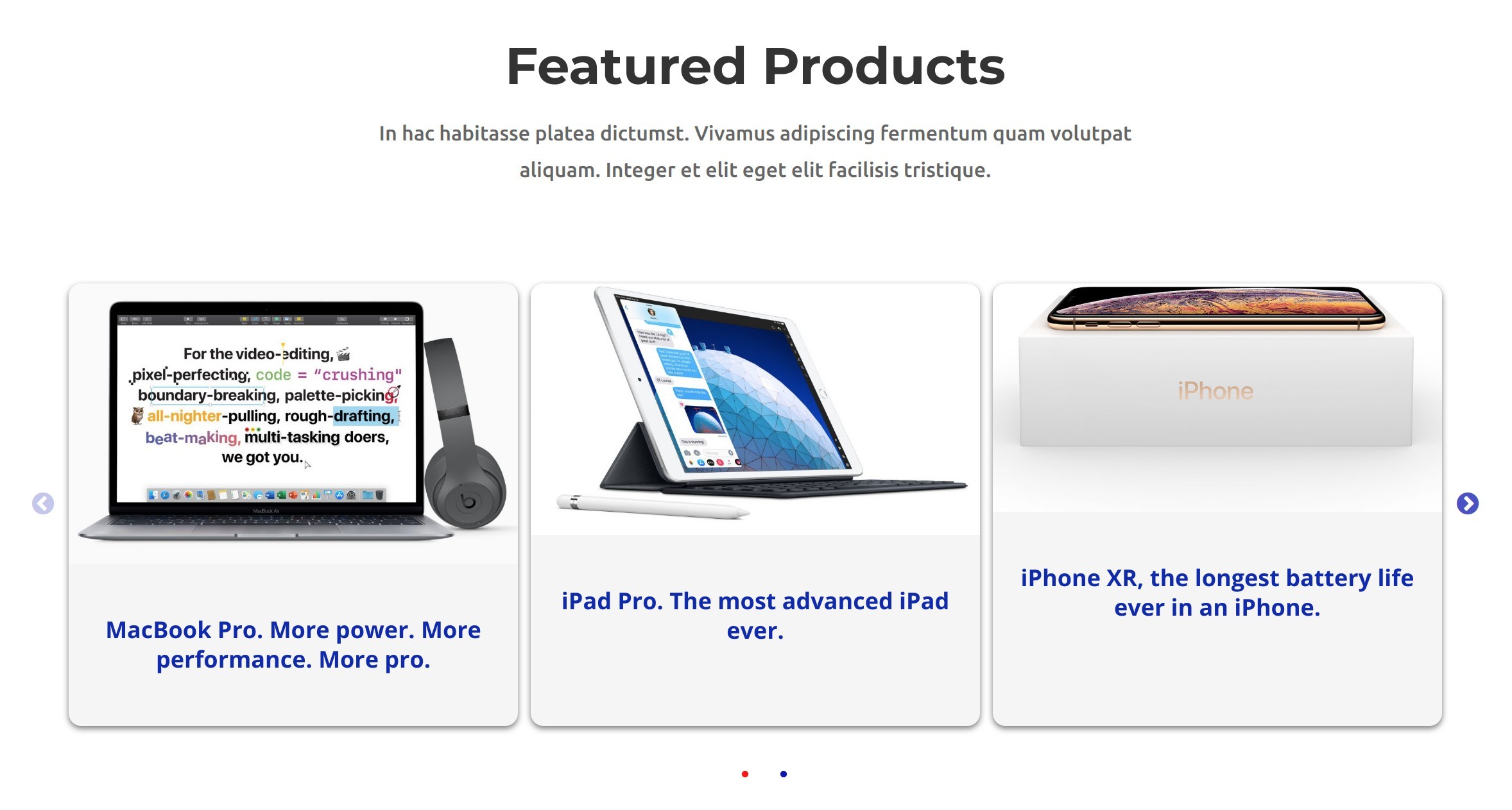 Divi Product Carousel