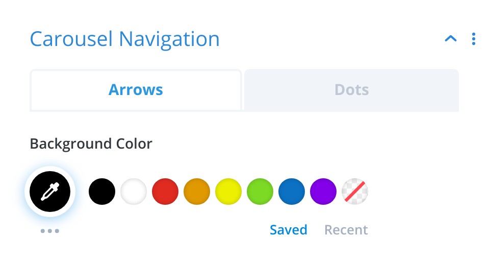 Styling Navigation Elements For Divi Image Carousel