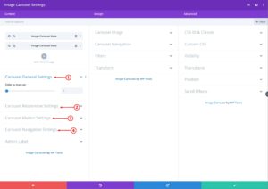 Setup Divi Image Carousel Settings