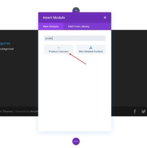 Add Product Carousel Module On Divi Page