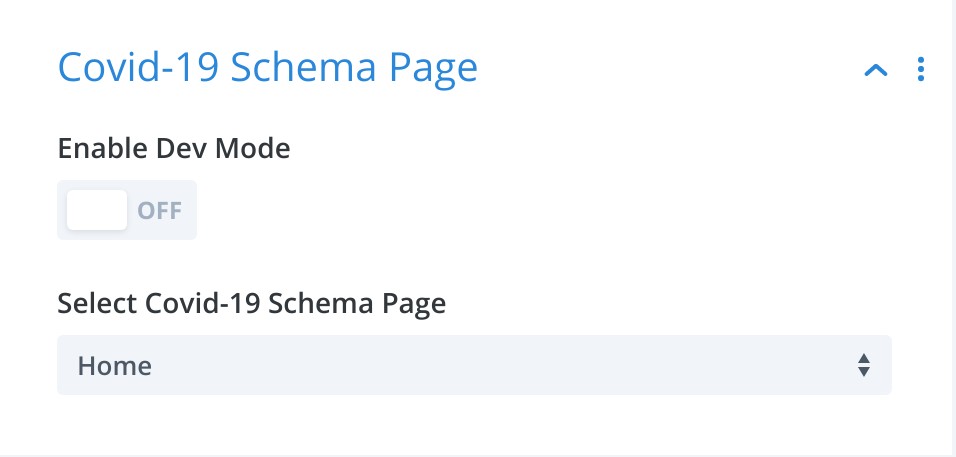 Covid-19 Schema Page Section - Divi Module - WordPress Schema Plugin