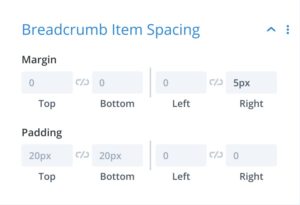 Breadcrumb Item Spacing