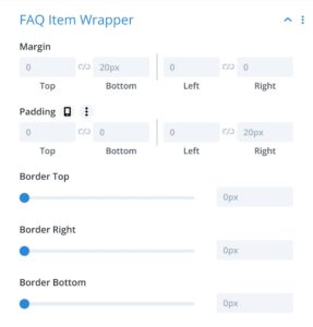 FAQ Item Wrapper - Divi Module
