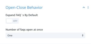 Open/Close Behavior - Divi Module