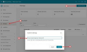 Submit XML Sitemap To Bing